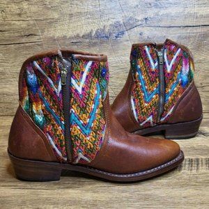 Leather Huipil Boots 6.5